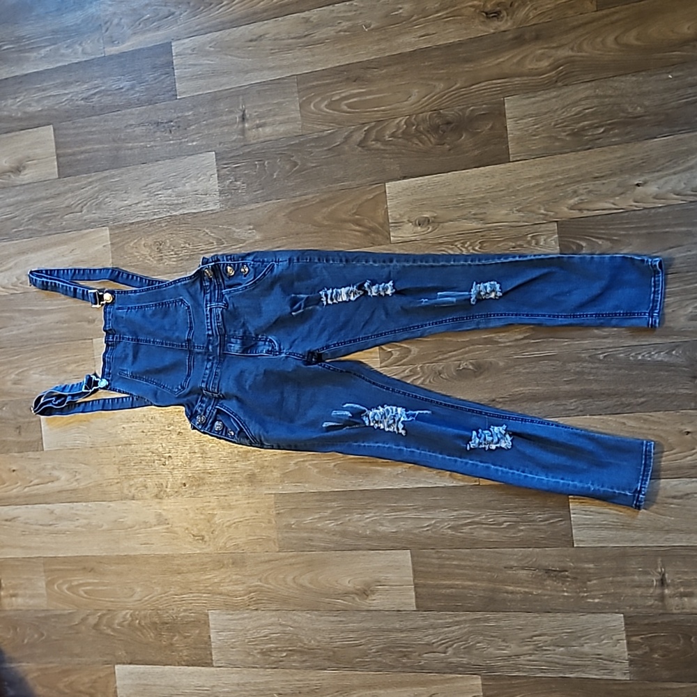 VULCANN Pants Denim Overall Distressed